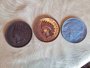 lot 281 image: Oversized Faux Coins
