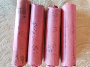 lot 285 image: 4 Rolls of Full or Near Full Rolls of Wheat Pennies