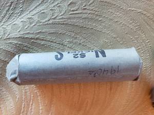 lot 287 image: Full or Near Full Roll of Nickels from the 1940s