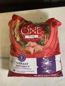 Purina One Plus Vibrant Maturity Dog Food - 16.5Lb Bag