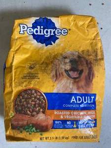 Pedigree Adult Complete Nutrition Dog Food - 3.5LB Bag Best By 092023