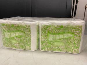 Just Bath Tissue 2 Ply Toilet Paper 12 Rolls - Total of 48 Rolls