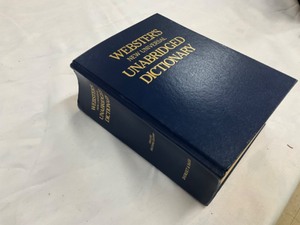 lot 37 image: websters unabridged dictionary