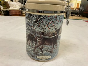 lot 94 image: November Snowfall ceramic container