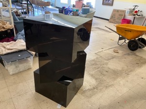 lot 213 image: display stands-smoked plexi glass