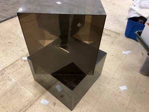 lot 212 image: display stands-smoked plexi glass