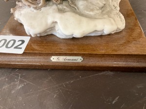 lot 2 image: G. Armani Eagle statue. 15.5h x 12w