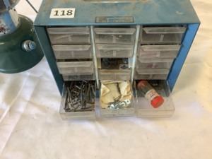 lot 118 image: Propane Lantern ScrewNut Organizer