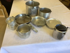 lot 140 image: Stainless Steal Camping Cook Set