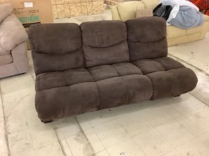 lot 151 image: Brown Plush Futon