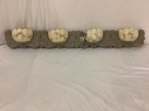 lot 252 image: Triarch plaster 4bulb wall light-NEW IN BOX