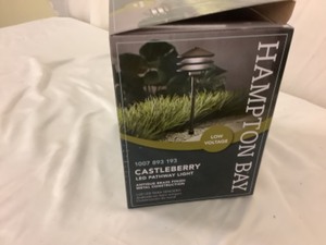 lot 278 image: Castleberry LED pathway light-antique brass finish