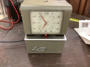 lot 243 image: Lathem punch clock