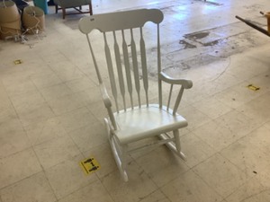 lot 169 image: White Rocking Chair