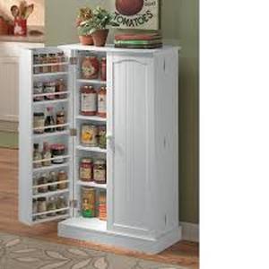 Double Door Pantry-White