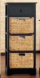 Admiral 3-Basket Storage-Black