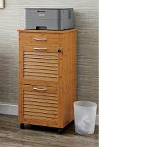 Bamboo-Style Locking Cabinet
