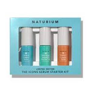lot 67 image: NATURIUM THE ICONS SERUM STARTER KIT RETINOL NIACINAMIDE VIT C COMPLEX