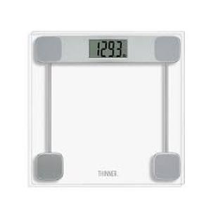 lot 101 image: Clear Glass Weight Scale Silver - Thinner
