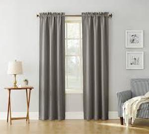 lot 112 image: Kenneth Energy Saving Blackout Grommet Curtain Panel - Sun Zero-84x54-Silver
