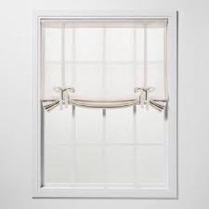 lot 119 image: 1pc 42x63 Light Filtering Bonaire Balloon Window Shade Beige - Threshold