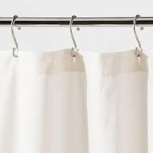lot 131 image: Velvet Scallop Burnout Glam Shower Curtain Ivory - Threshold