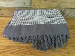 lot 128 image: Woven Throw Blanket - Hearth & Hand with Magnolia