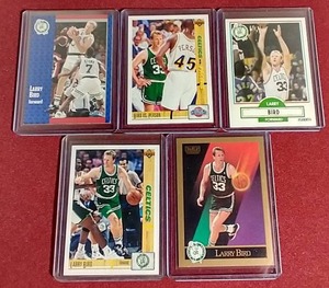 (5) Larry Bird Cards