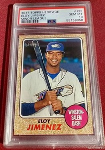 2017 Topps Heritage Eloy Jimenez Minor League Card - PSA 10