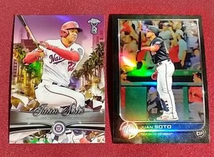 (2) Topps Chrome Juan Soto Ben Baller Refractor Cards
