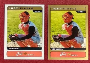 (2) 2002 Joe Mauer Minor League Cards