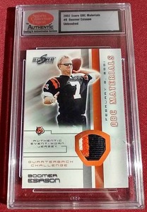 Encapsulated 2002 Score Boomer Esiason Jersey Card