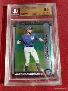 1999 Bowman Chrome Alfonso Soriano Rookie Card - BGS 9.5