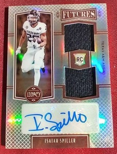 2022 Legacy Isaiah Spiller Autograph Patch Rookie Card - #d249