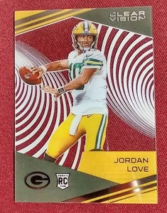 2020 Chronicles Clear Vision Jordan Love Rookie Card