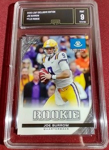 2020 Leaf Exclusive Joe Burrow Rookie Card - GMA 9