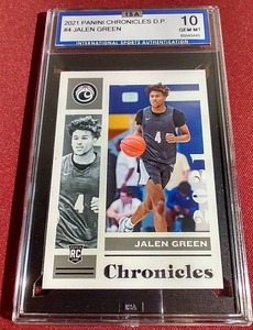2021 Chronicles Jalen Green Rookie Card - ISA 10