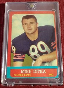 1963 Topps Mike Ditka Card - 2nd Year