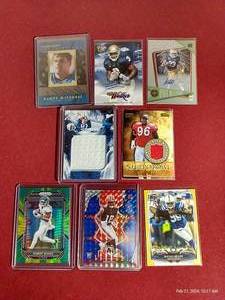 (8) NFL AutoRelicNumbered Cards