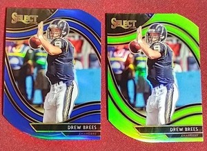 (2) Select Drew Brees Field Level Die-Cut Prizm Cards