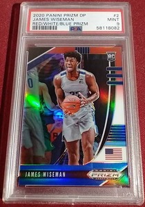2020 Panini Prizm RedWhiteBlue Prizm Rookie Card - PSA 9