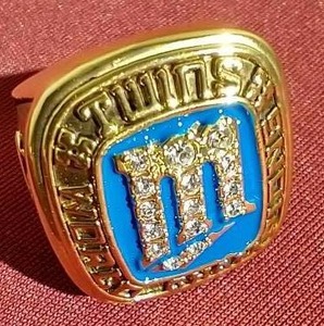 Replica Kirby Puckett 1987 World Series Championship Ring