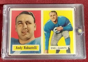 1957 Topps Andy Robustelli Card - HOFer