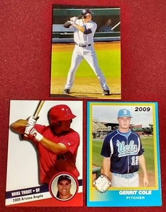 Pre-Rookie Cards of Judge, Trout and Cole
