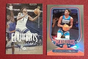 (2) Anthony Edwards Rookie Cards