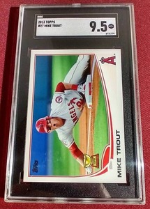 2013 Topps Mike Trout Rookie Gold Cup Card - SGC 9.5 - WOW