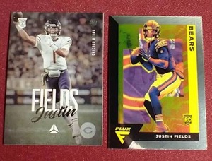 (2) 2021 Justin Fields Rookie Cards