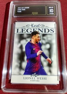 2022 Leaf Lionel Messi Card - GMA 10