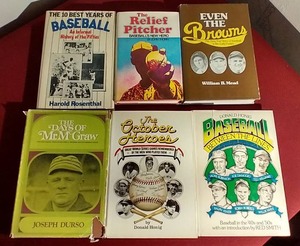 (6) Vintage Baseball History Books