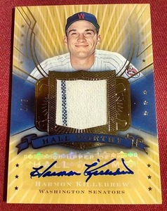 Harmon Killebrew Game-Used Jersey Autograph Card #d5 - Amazing